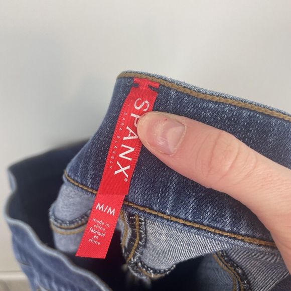 Spanx Women's Pull on Stretchy Comfy High Rise Skinny Jeans Size M - Picture 4 of 8